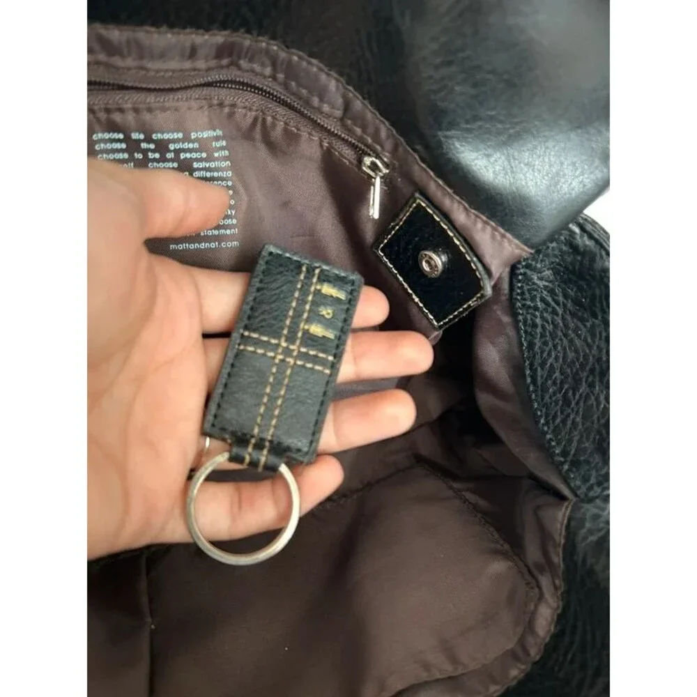 Matt & Nat baguette vegan leather cruelty free buckle strap closure vintage